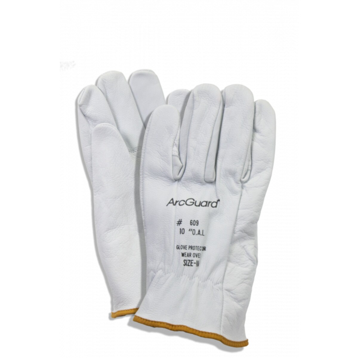 Arcguard 10" Leather Protectors Class 00 and Class 0 Rubber Voltage Gloves Gray